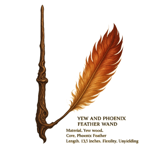 Yew and Phoenix Feather Wand